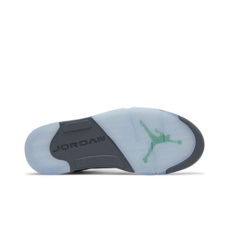 Pánské Boty Air Jordan 5 Stříbrný Zelená Šedá
