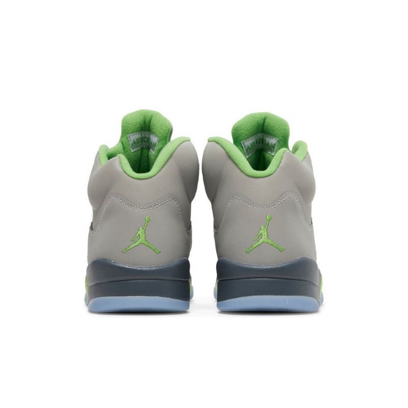 Pánské Boty Air Jordan 5 Stříbrný Zelená Šedá