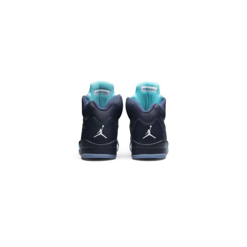 Tyrkysově Šedé Pánské Boty Air Jordan 5 Retro Tmavě Modrá