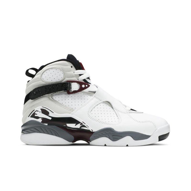 Dámské Boty Air Jordan 8 Retro Bílý Černá Šedá Bordeaux