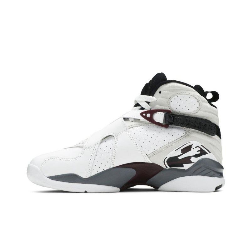Dámské Boty Air Jordan 8 Retro Bílý Černá Šedá Bordeaux