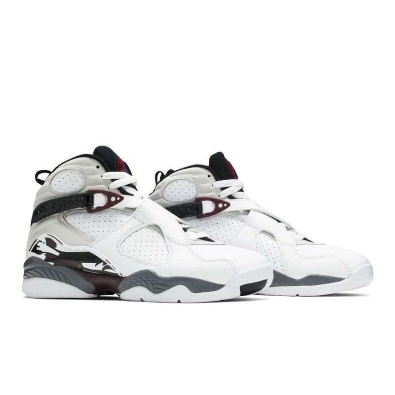 Dámské Boty Air Jordan 8 Retro Bílý Černá Šedá Bordeaux