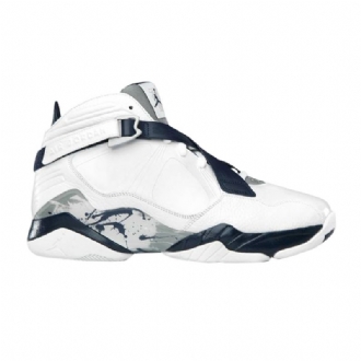 Pánské Boty Air Jordan 8 Bílý Tmavě Modrá Modrý