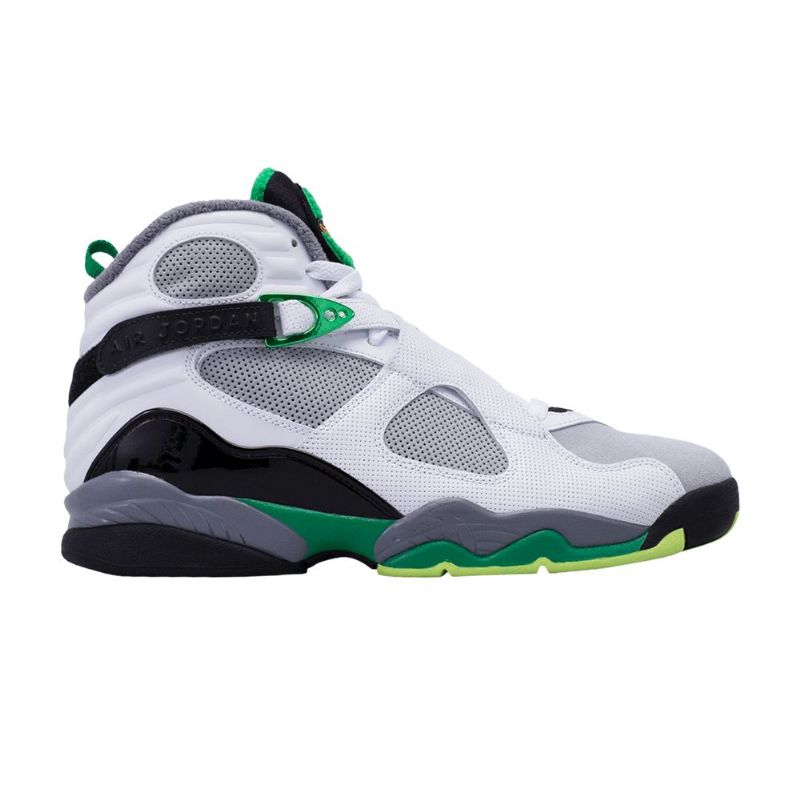 Pánské Boty Air Jordan 8 Retro Pe Bílá Šedá Černá Zelená