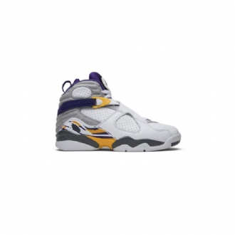 Pánské Boty Air Jordan 8 Retro Pe Bílý Šedá Nachový Žlutá