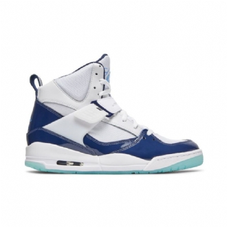 Pánské Boty Air Jordan Flight 45 High Bílý Tmavě Modrá Modrý