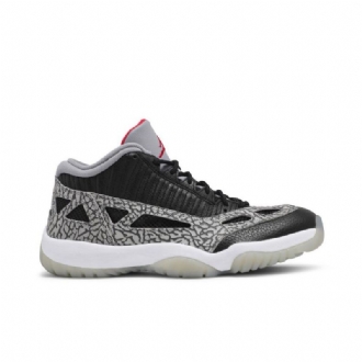 Air Jordan 11 Retro Low Tj. Černá Šedá Červená Bílá Pánské Boty