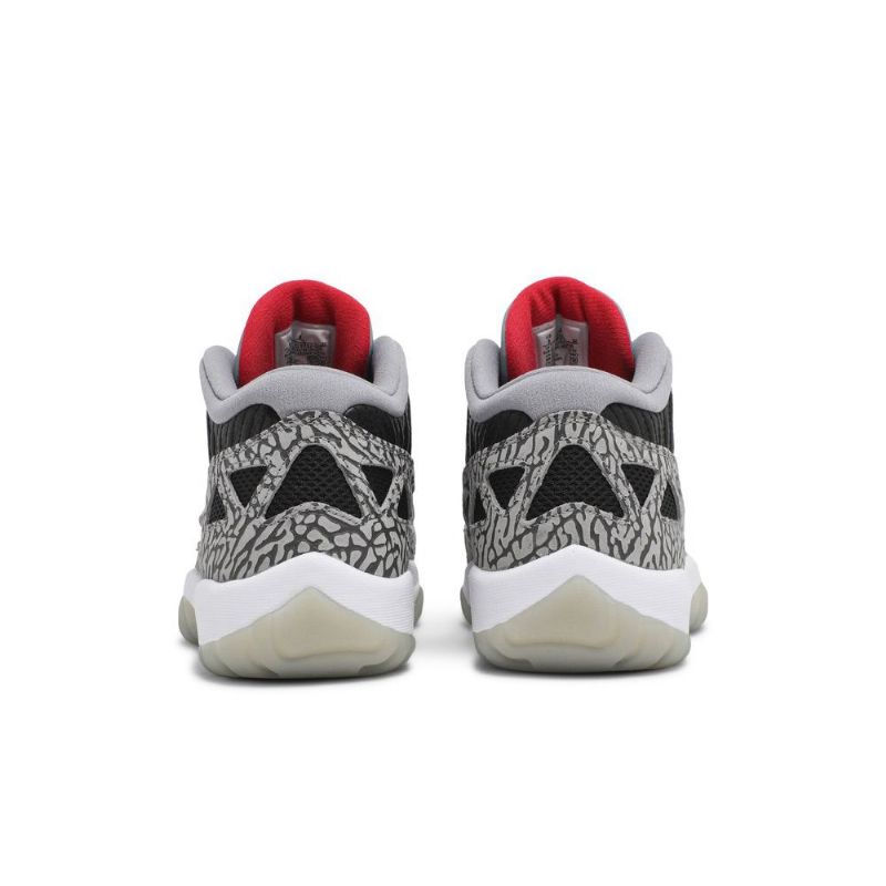 Air Jordan 11 Retro Low Tj. Černá Šedá Červená Bílá Pánské Boty