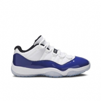 Dámské Boty Air Jordan 11 Retro Low Bílý Modrý Černá