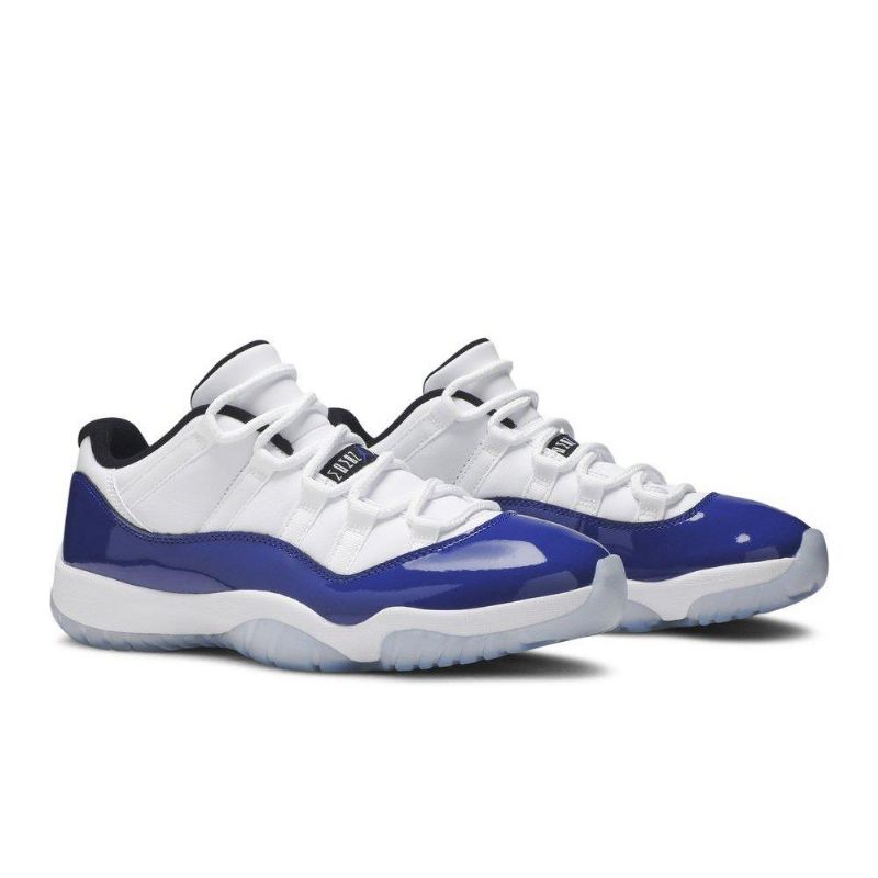 Dámské Boty Air Jordan 11 Retro Low Bílý Modrý Černá