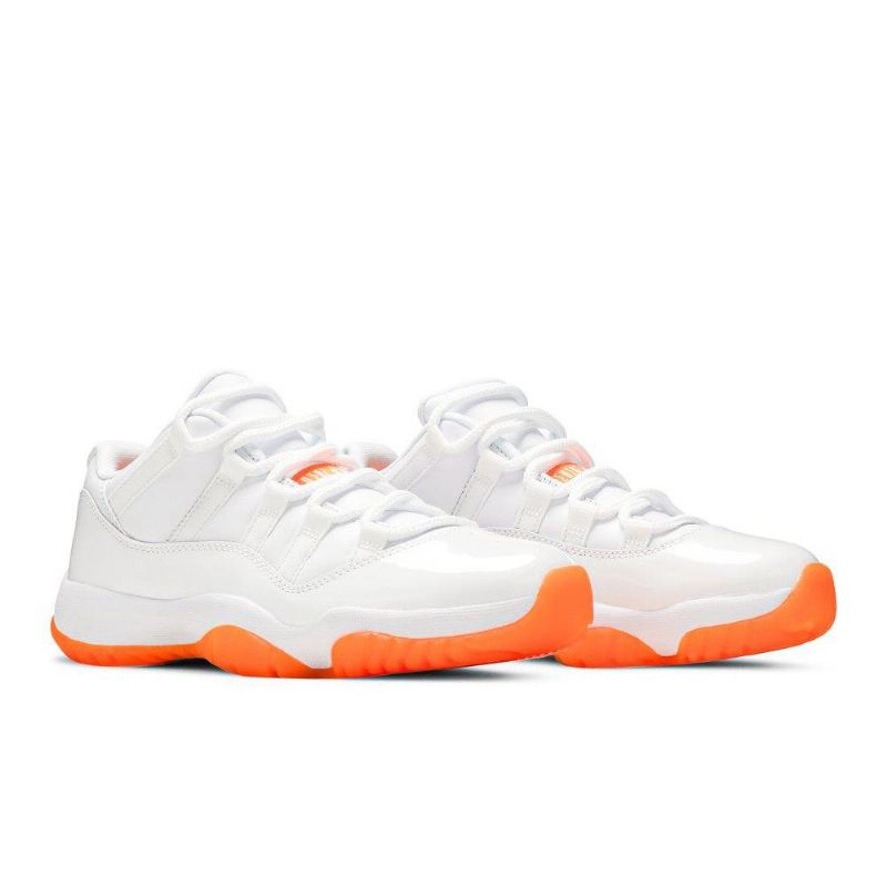 Dámské Boty Air Jordan 11 Retro Low Bílý Oranžový