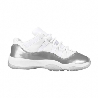 Dámské Boty Air Jordan 11 Retro Low Bílý Stříbrný
