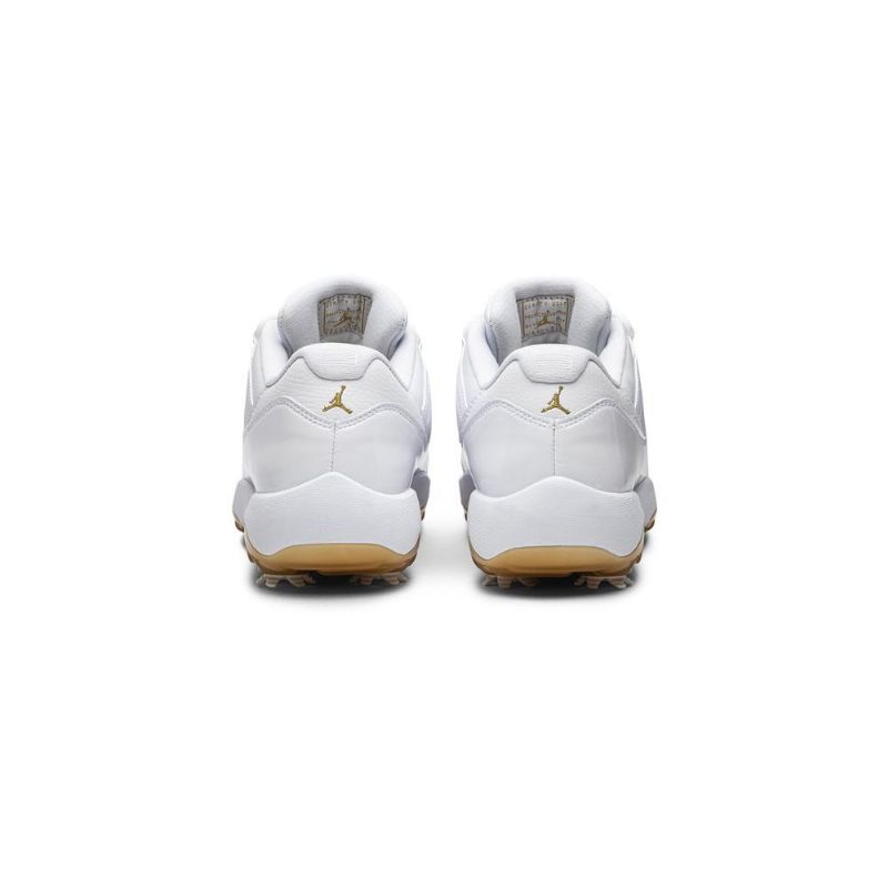 Pánské Boty Air Jordan 11 Low Golf Bílý Zlatý