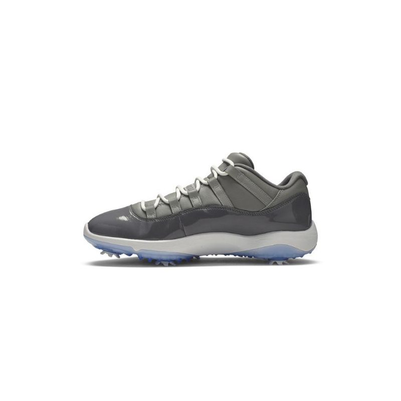 Pánské Boty Air Jordan 11 Low Golf Šedá Bílý