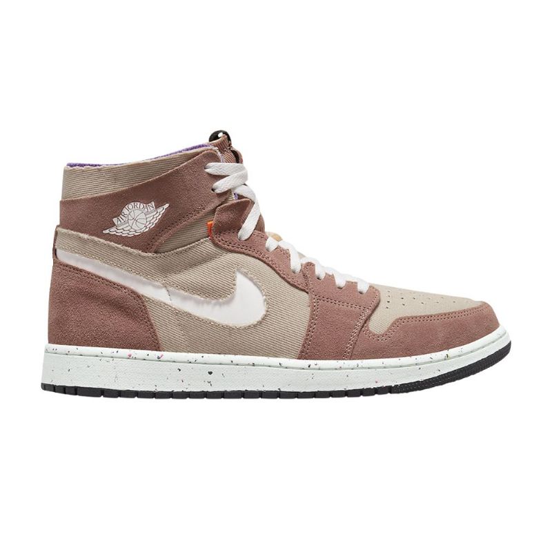 Air Jordan 1 High Zoom Comfort Khaki Hnědé Bílé Pánské Boty