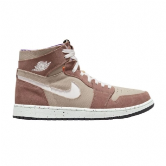 Air Jordan 1 High Zoom Comfort Khaki Hnědé Bílé Pánské Boty
