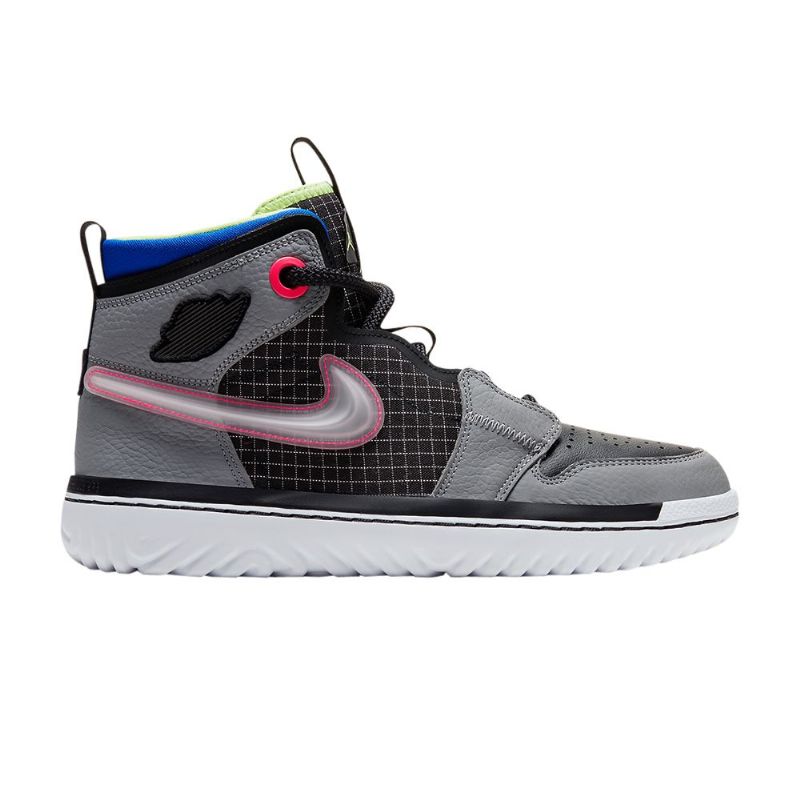 Air Jordan 1 React Šedá Černá Růžová Pánské Boty