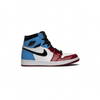 Air Jordan 1 Retro High Og Bílá Modrá Červená Černá Pánské Boty