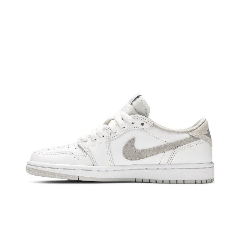 Air Jordan 1 Retro Nízké A Bílé Šedé Dámské Boty