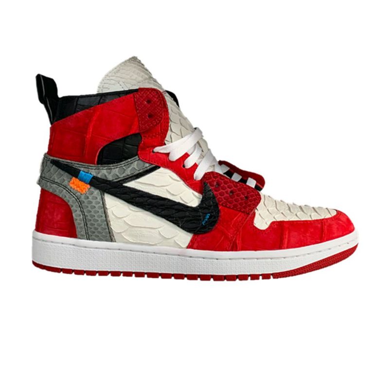 Air Jordan 1 The Shoe Surgeon Off-bílý High Retro Lux Červená Stříbrná Šedá Černá Pánské Boty