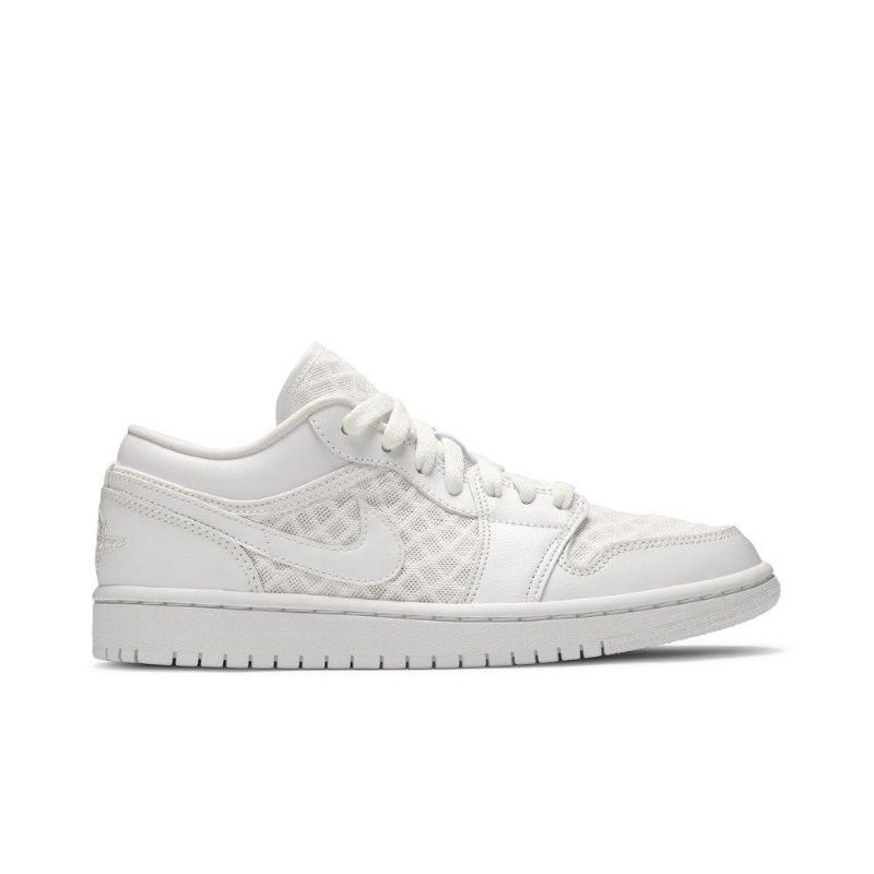 Bílé Dámské Boty Air Jordan 1 Low Breathe