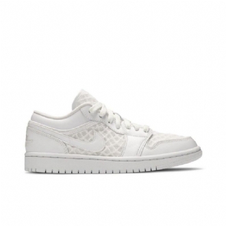 Bílé Dámské Boty Air Jordan 1 Low Breathe