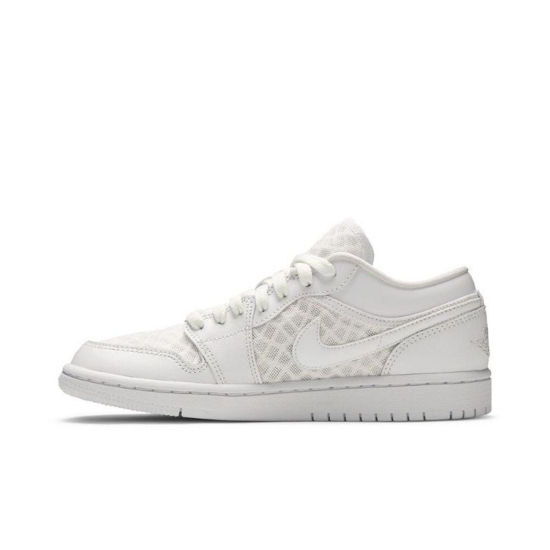 Bílé Dámské Boty Air Jordan 1 Low Breathe