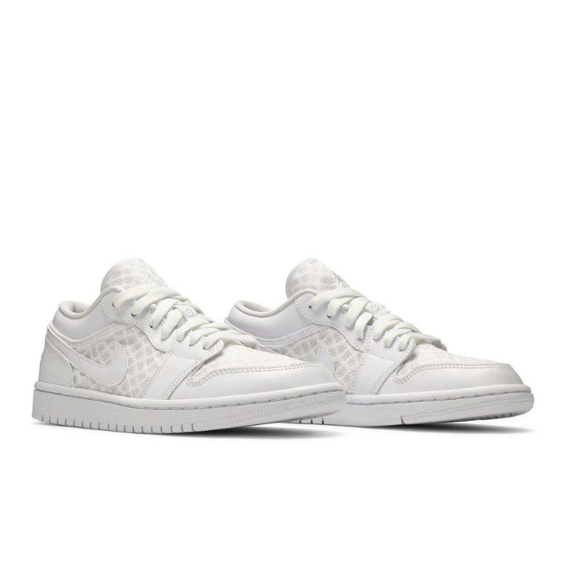 Bílé Dámské Boty Air Jordan 1 Low Breathe