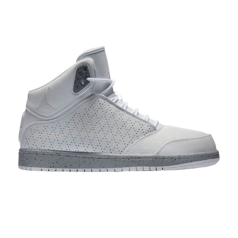 Bílé Šedé Pánské Boty Air Jordan 1 Flight 5