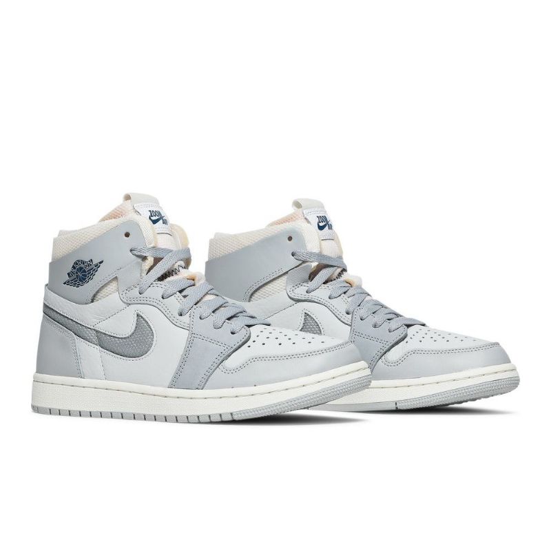 Bílé Šedé Pánské Boty Air Jordan 1 Zoom Comfort