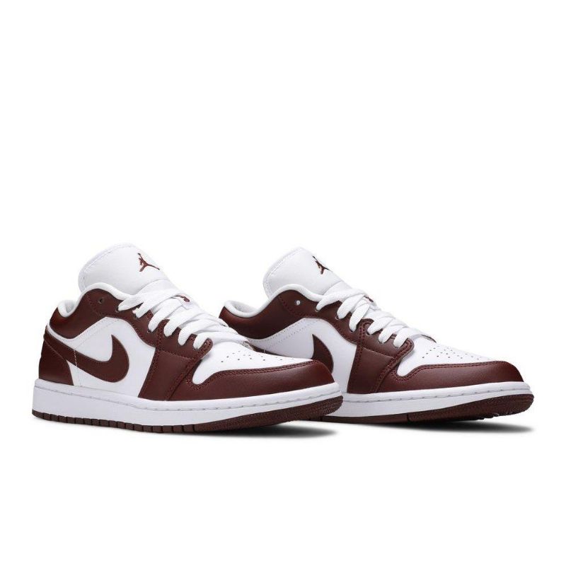 Dámská Obuv Air Jordan 1 Low Bílý Bordeaux