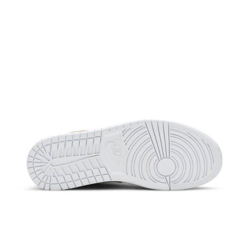 Dámská Obuv Air Jordan 1 Retro Low Bílý Zlatý