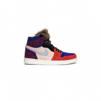 Dámské Boty Air Jordan 1 Aleali May Retro High Bordeaux Růžová Červená Modrá Černá