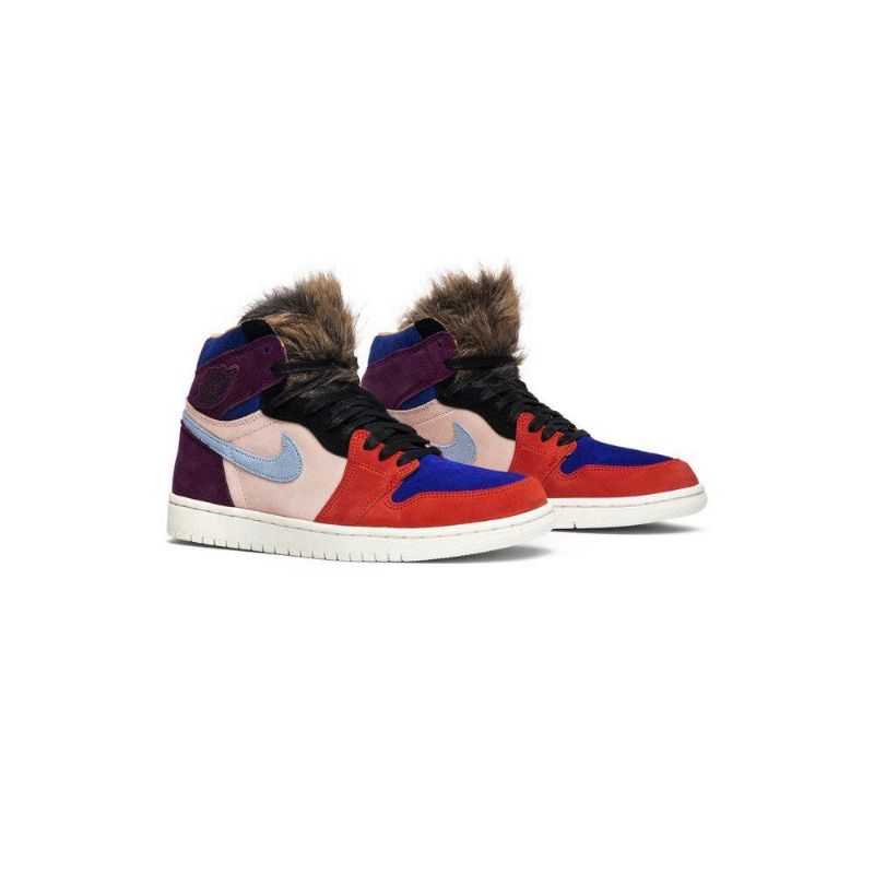 Dámské Boty Air Jordan 1 Aleali May Retro High Bordeaux Růžová Červená Modrá Černá