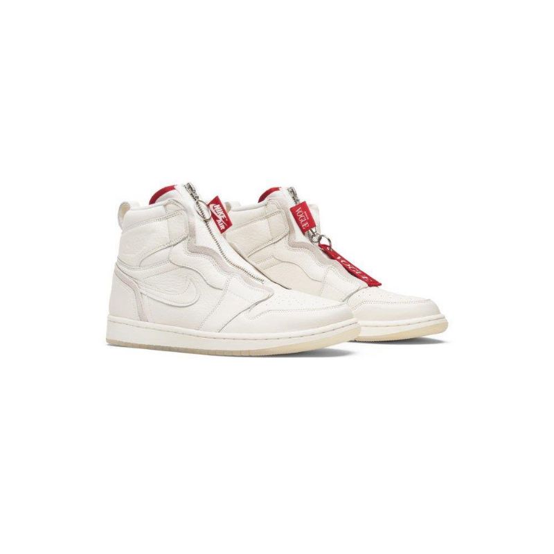 Dámské Boty Air Jordan 1 Anna Wintour Retro High Zip Bílý Červené