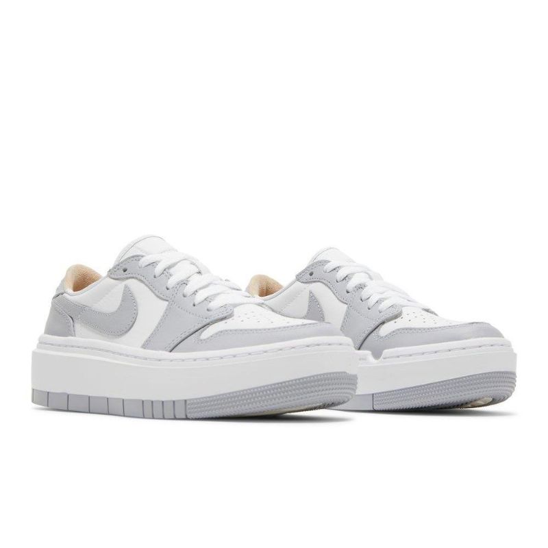 Dámské Boty Air Jordan 1 Elevate Low Bílý Šedá