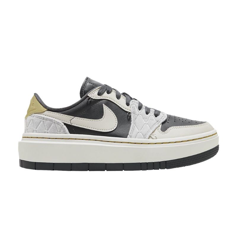 Dámské Boty Air Jordan 1 Elevate Low Se Šedá Černá Zlatý