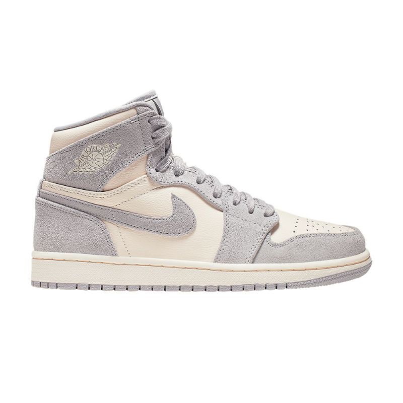 Dámské Boty Air Jordan 1 High Premium Bílý Šedá