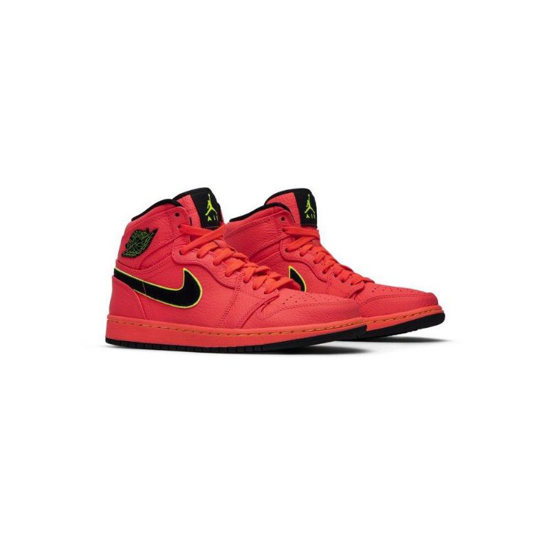 Dámské Boty Air Jordan 1 High Premium Růžová Černá