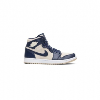 Dámské Boty Air Jordan 1 High Tmavě Modrá Bílý