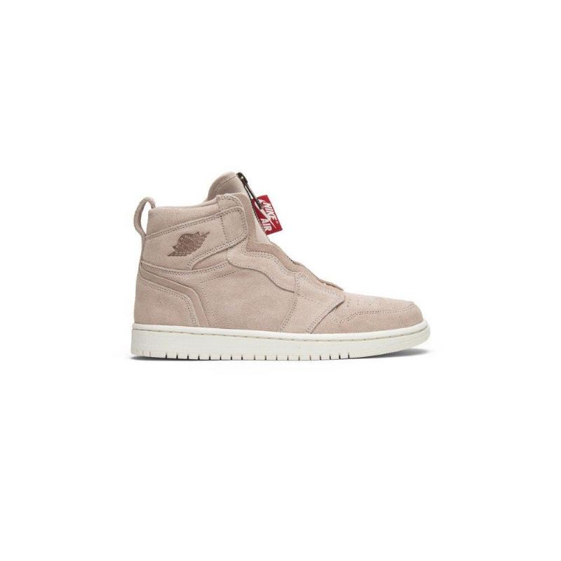 Dámské Boty Air Jordan 1 High Zip Béžová Červená Bílá