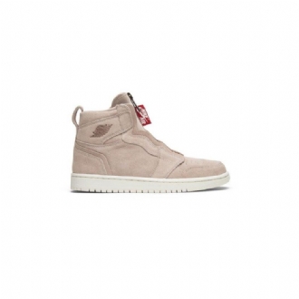 Dámské Boty Air Jordan 1 High Zip Béžová Červená Bílá
