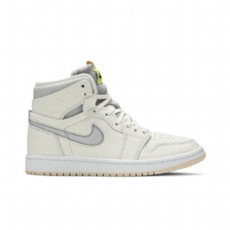 Dámské Boty Air Jordan 1 High Zoom Bílá Šedá Žlutá