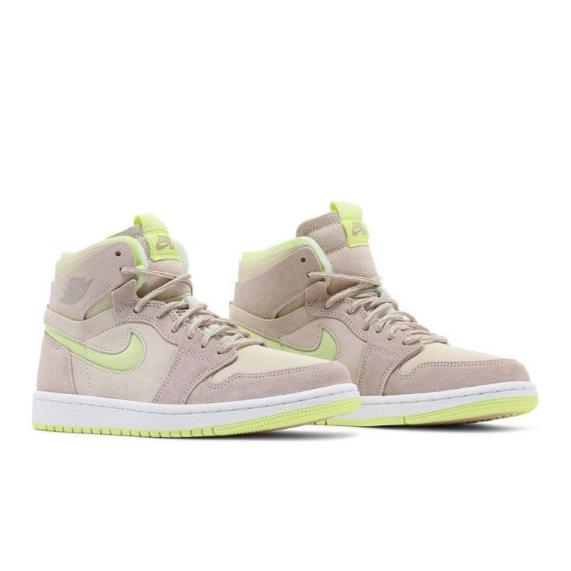 Dámské Boty Air Jordan 1 High Zoom Comfort Bílá Šedá Žlutá