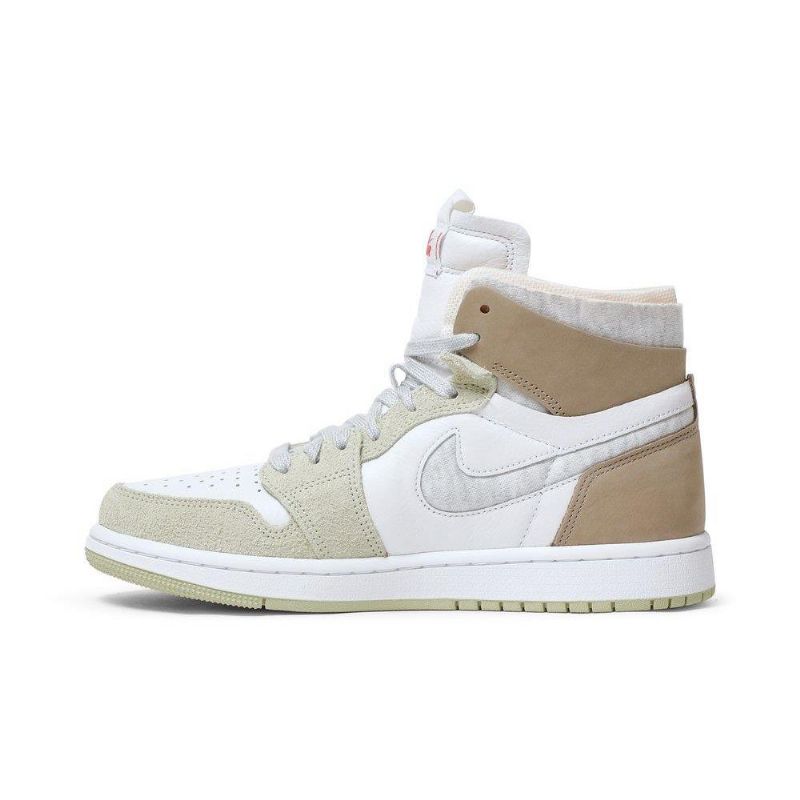 Dámské Boty Air Jordan 1 High Zoom Comfort Bílý Olive Zelená Khaki