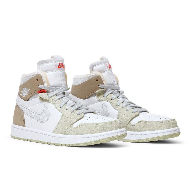 Dámské Boty Air Jordan 1 High Zoom Comfort Bílý Olive Zelená Khaki