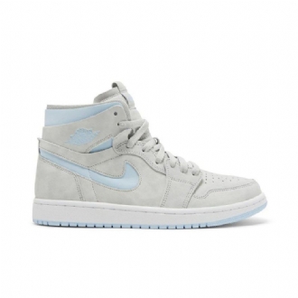 Dámské Boty Air Jordan 1 High Zoom Comfort V Šedé Modré Barvě