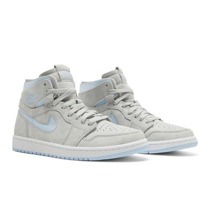 Dámské Boty Air Jordan 1 High Zoom Comfort V Šedé Modré Barvě