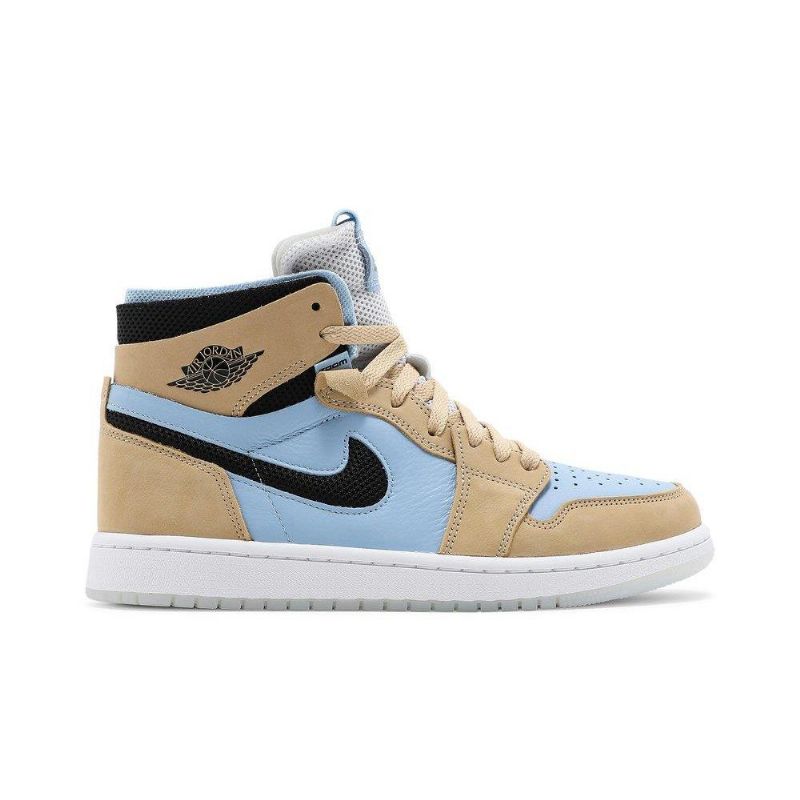 Dámské Boty Air Jordan 1 High Zoom Comfort Vysoká Modrá Hnědá Černá Bílá