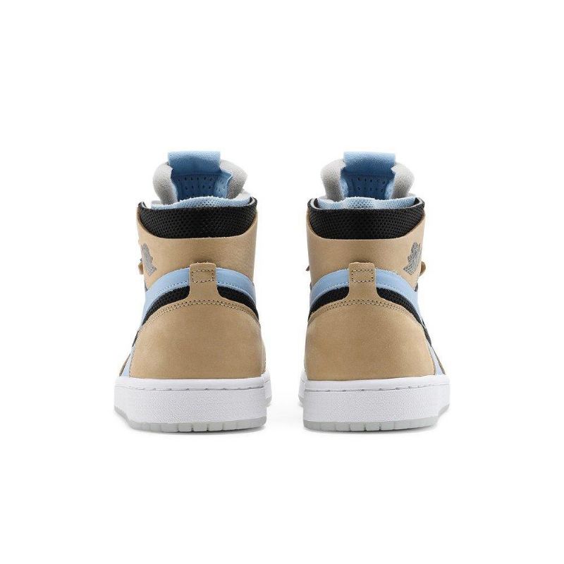 Dámské Boty Air Jordan 1 High Zoom Comfort Vysoká Modrá Hnědá Černá Bílá